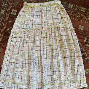 EUC Marononfee Japanese designer skirt made in Japan with Linton fabric.